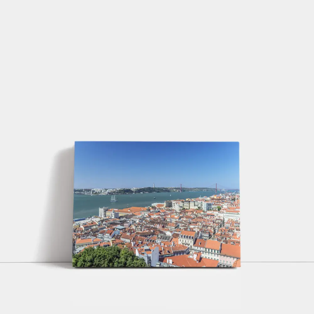 Lisbon City Skyline Tagus River Portugal – Wall Art