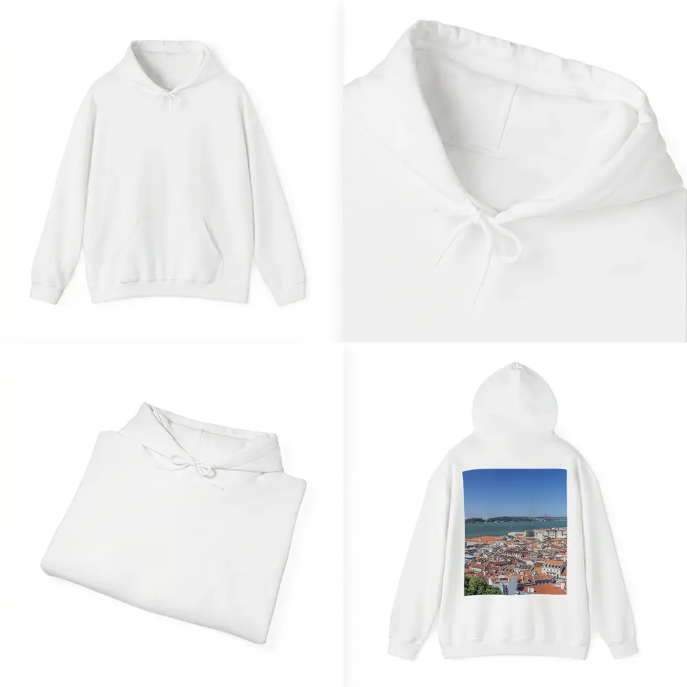 Lisbon City Skyline Tagus River Portugal – Hoodies