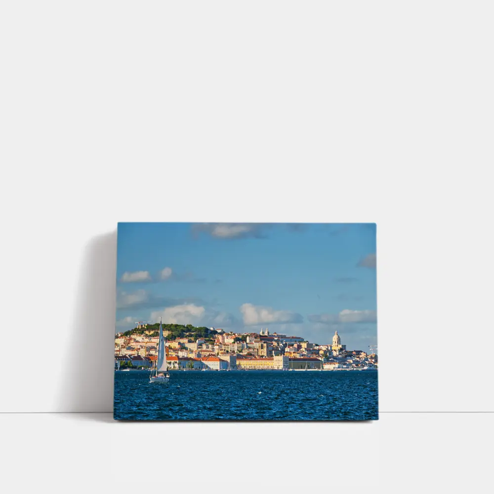 Lisbon Skyline View From Tagus River – Wall Art