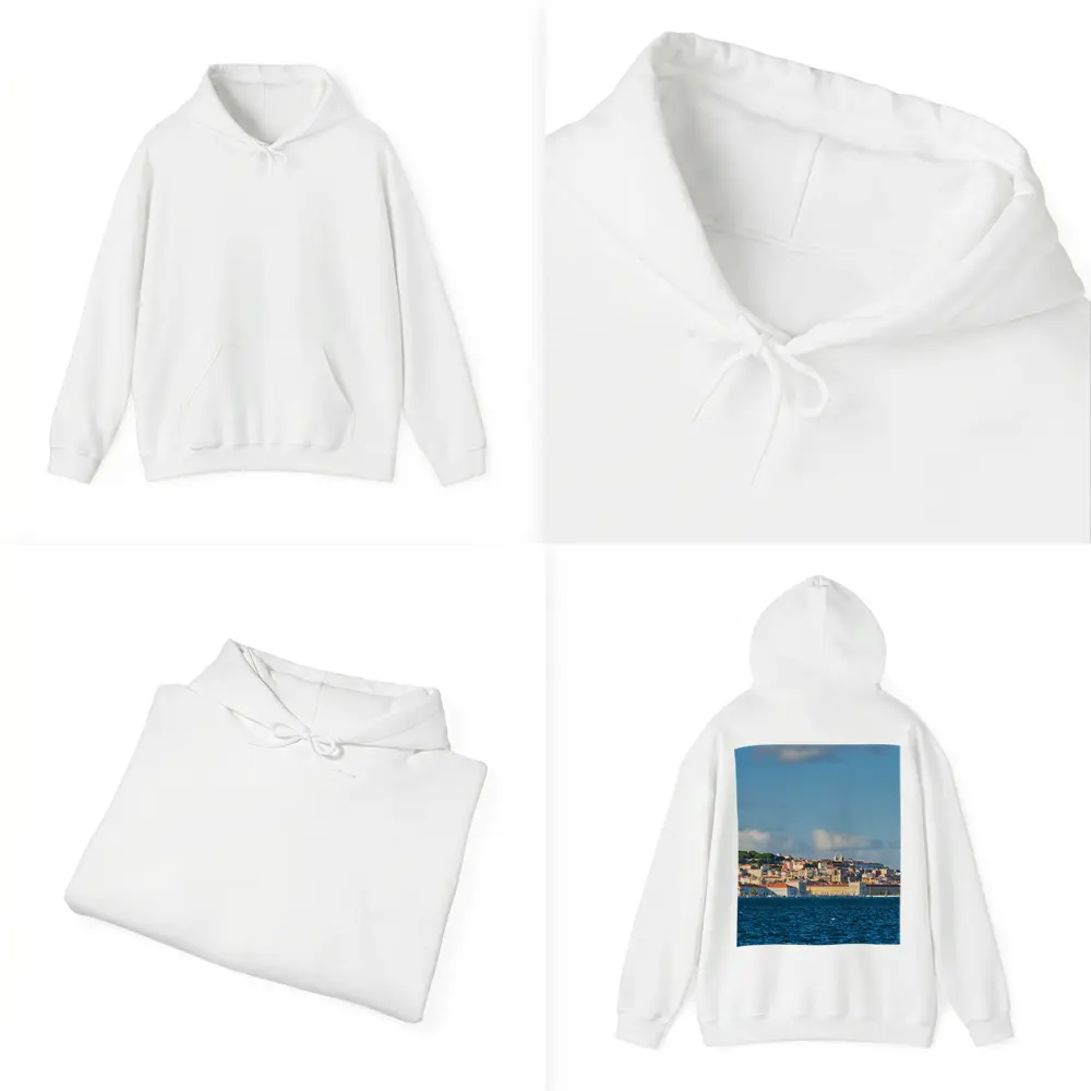 Lisbon Skyline View From Tagus River – Hoodies
