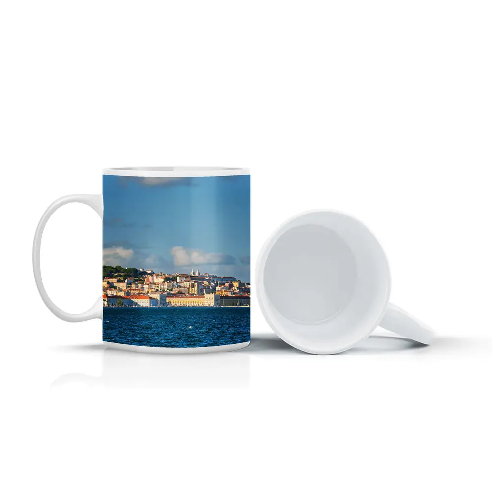Lisbon Skyline View From Tagus River – Mugs
