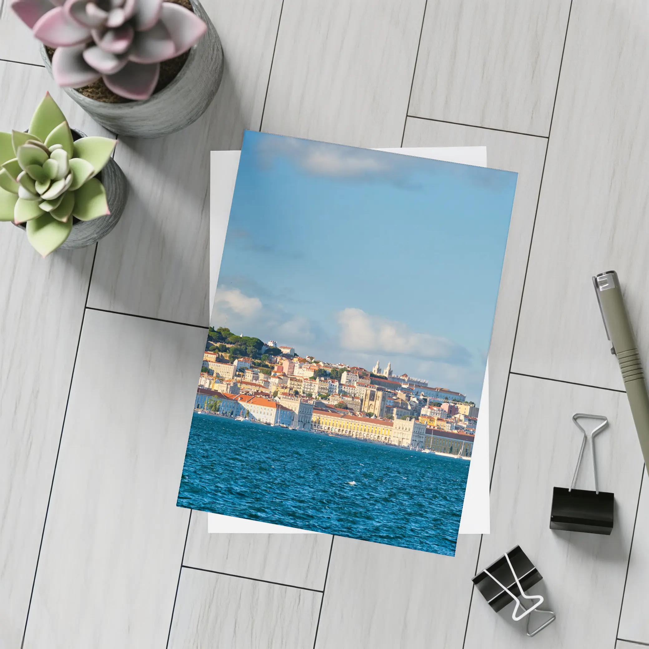 Lisbon Skyline View From Tagus River – Postcards