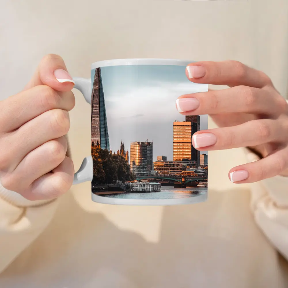 London Skyline Thames River Golden Hour – Mugs