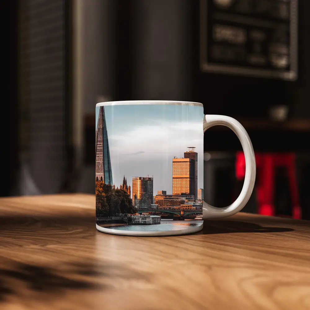 London Skyline Thames River Golden Hour – Mugs