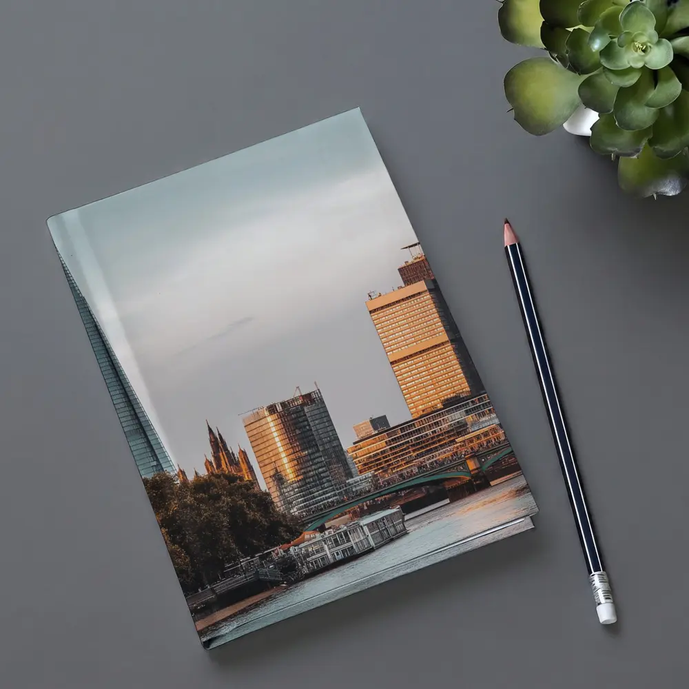 London Skyline Thames River Golden Hour – Notebooks