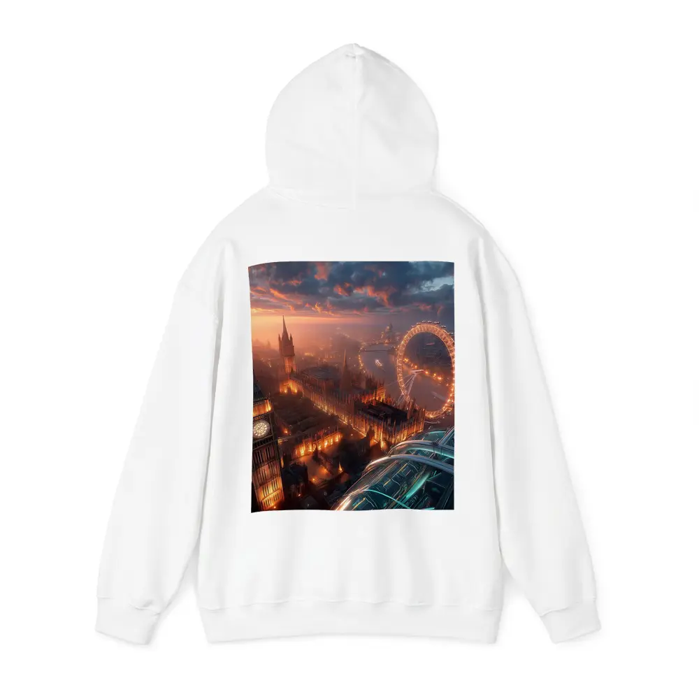 London Big Ben Aerial Sunset Cityscape View – Hoodies