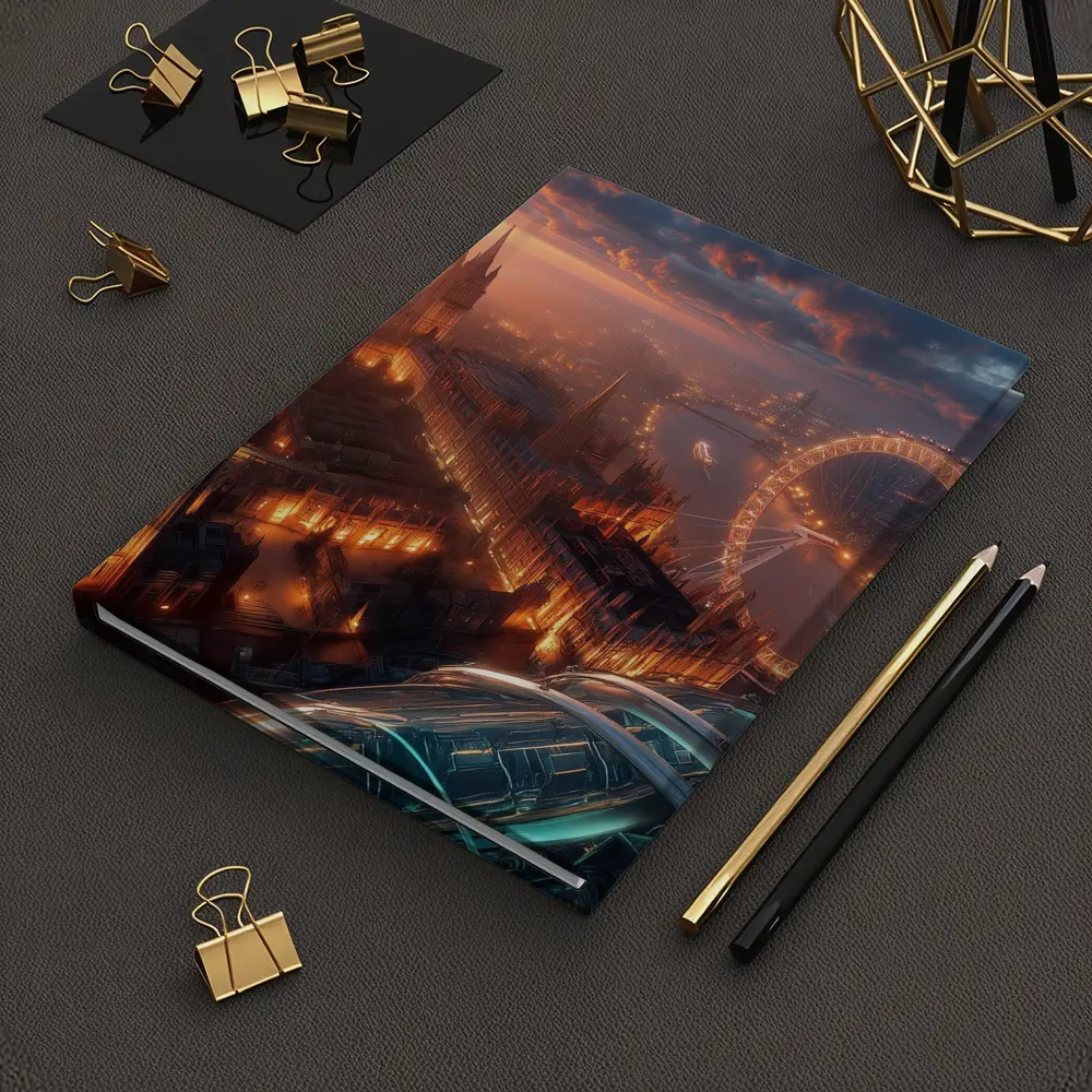 London Big Ben Aerial Sunset Cityscape View – Notebooks