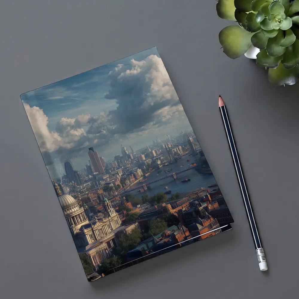 London Skyline St Pauls Cathedral River Thames – Notebooks