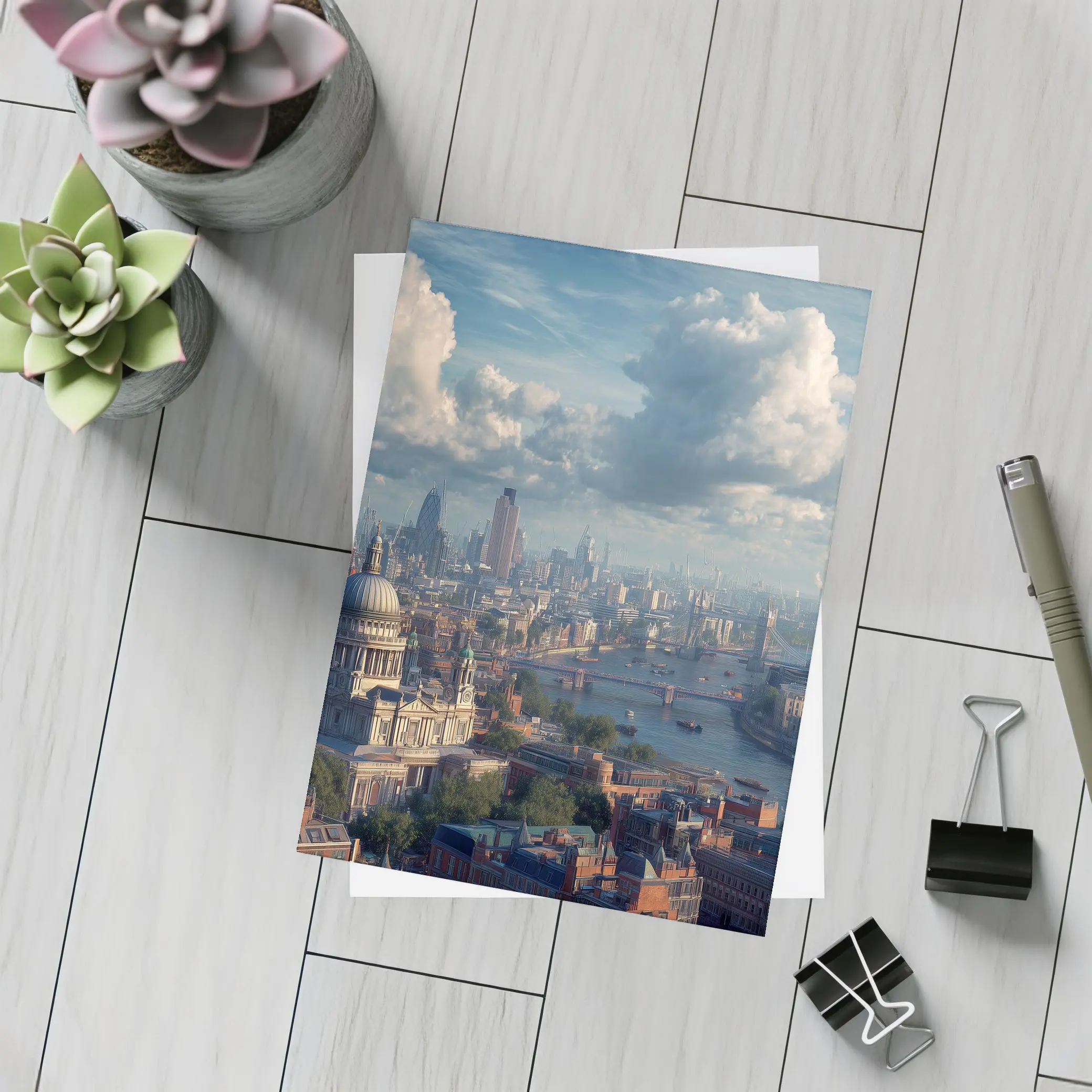 London Skyline St Pauls Cathedral River Thames – Postcards