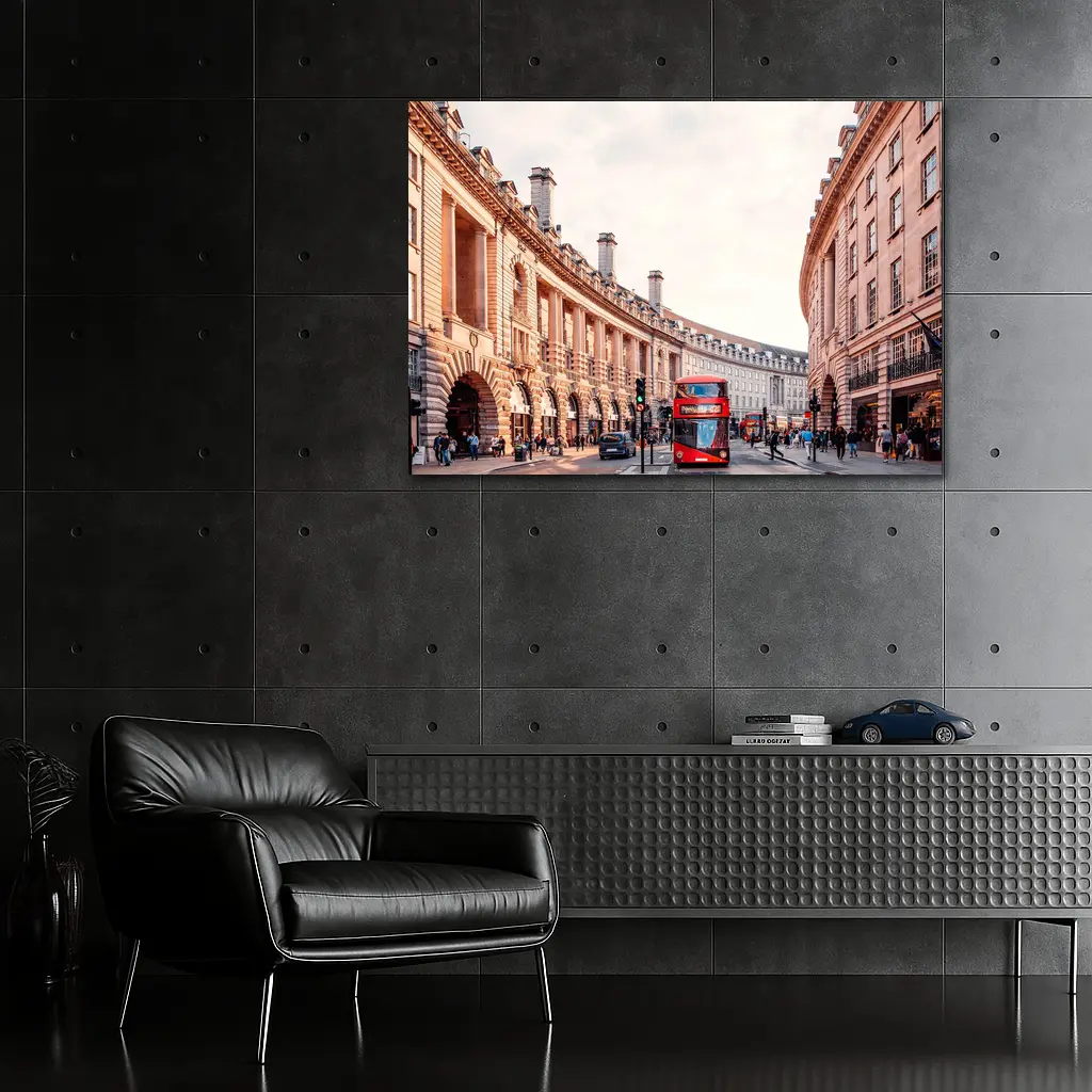 Regent Street London Red Double Decker Bus – Wall Art