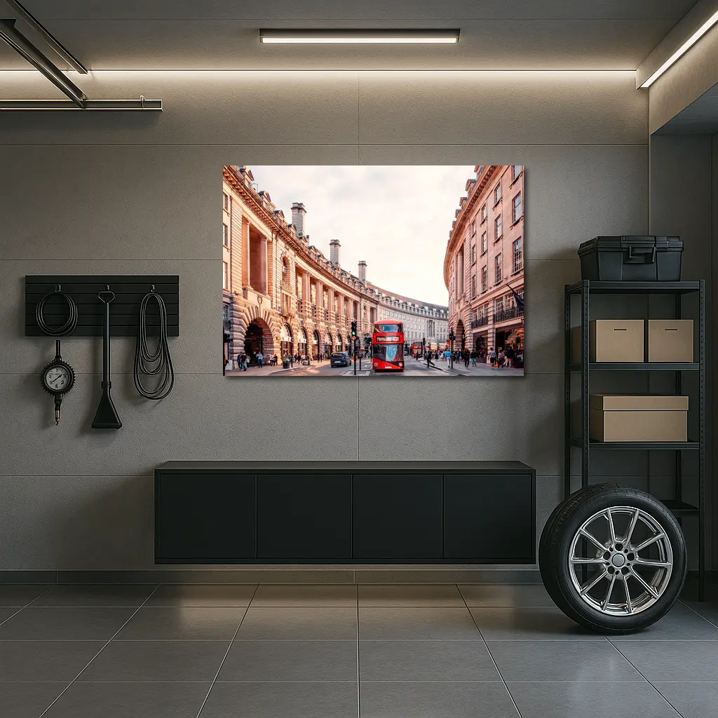Regent Street London Red Double Decker Bus – Wall Art