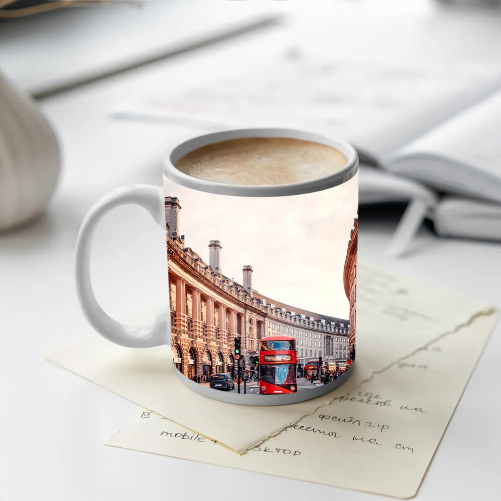 Regent Street London Red Double Decker Bus – Mugs