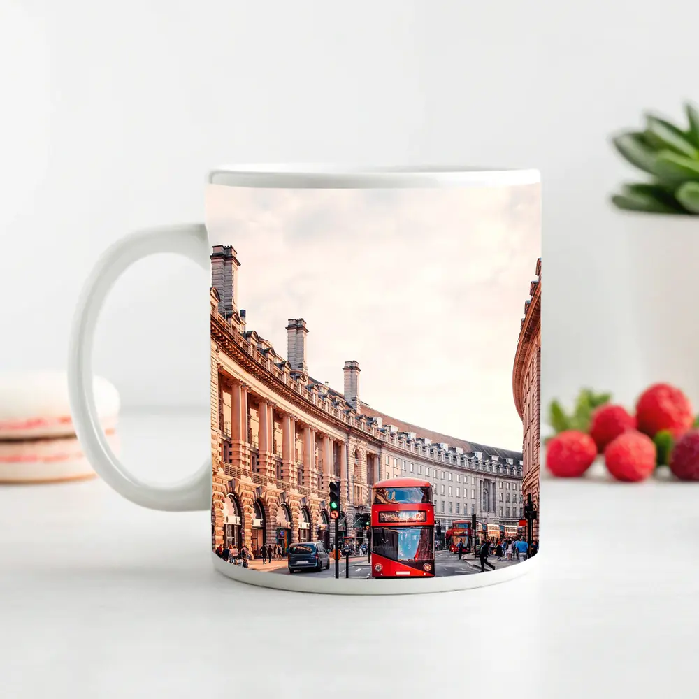 Regent Street London Red Double Decker Bus – Mugs