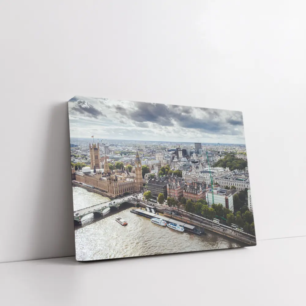 London Westminster Thames River Aerial View – Wall Art