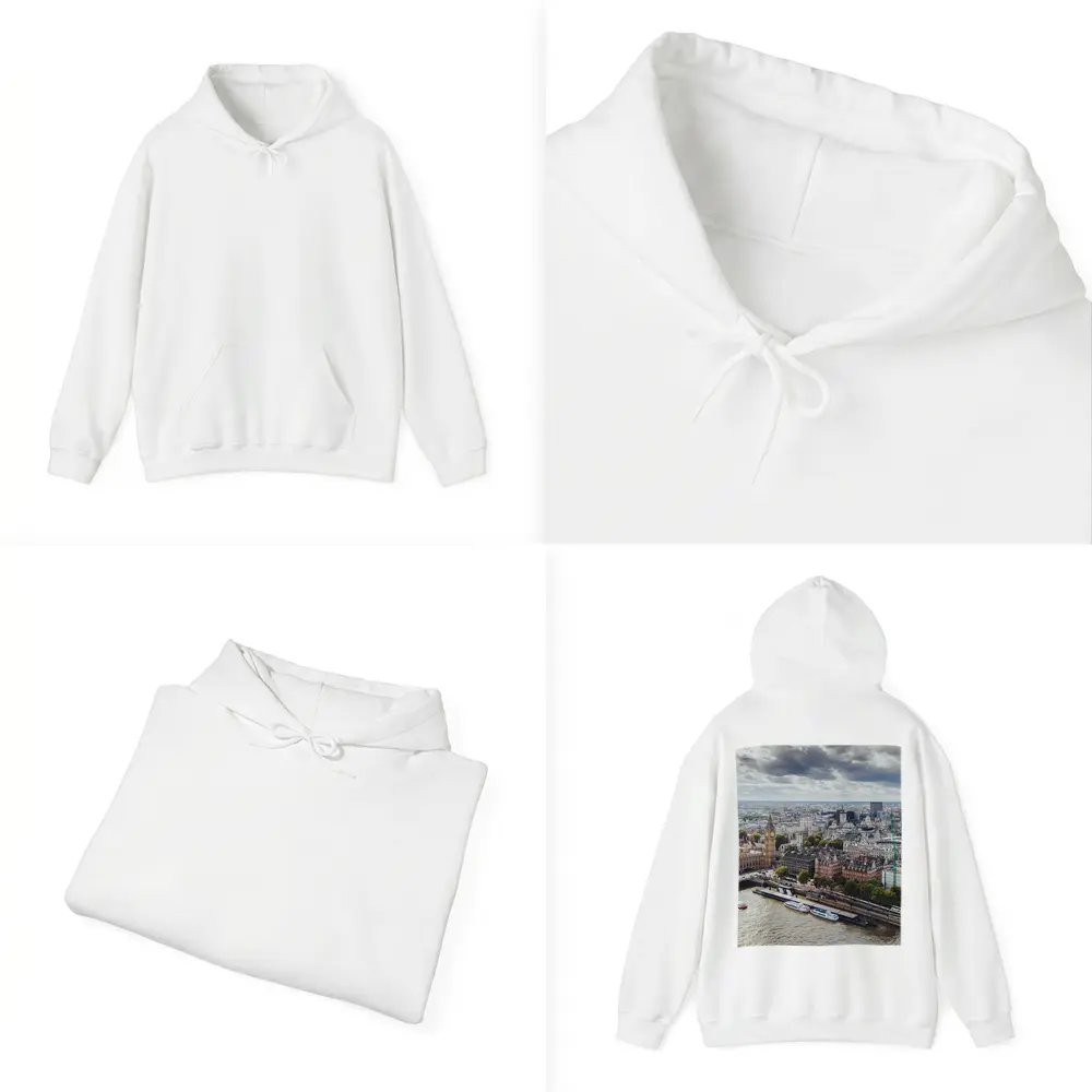 London Westminster Thames River Aerial View – Hoodies