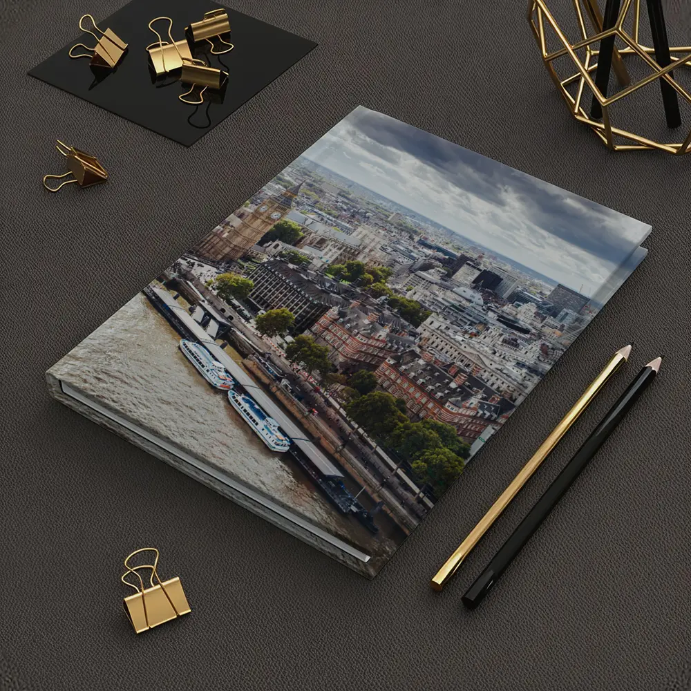 London Westminster Thames River Aerial View – Notebooks