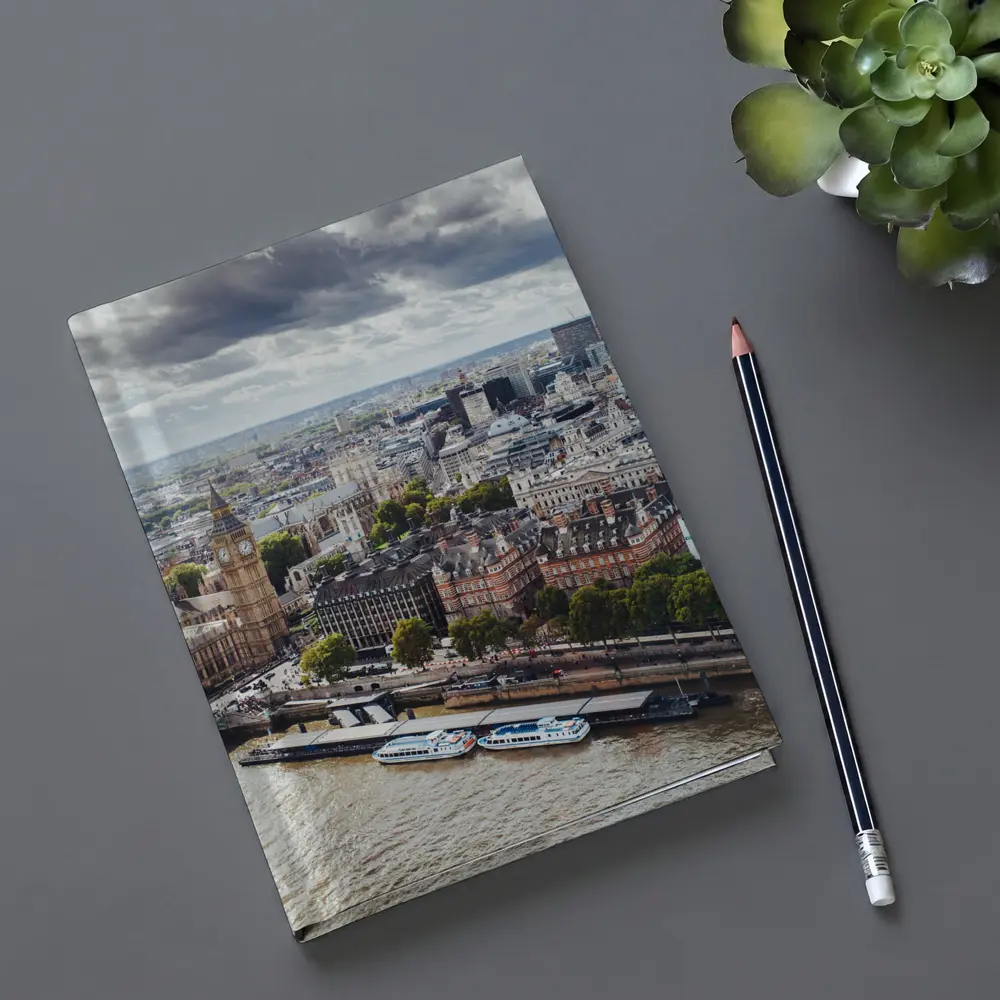 London Westminster Thames River Aerial View – Notebooks