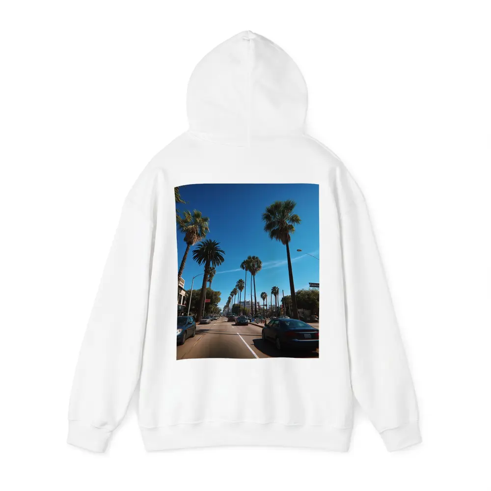 Los Angeles Palm Tree Boulevard Blue Sky – Hoodies