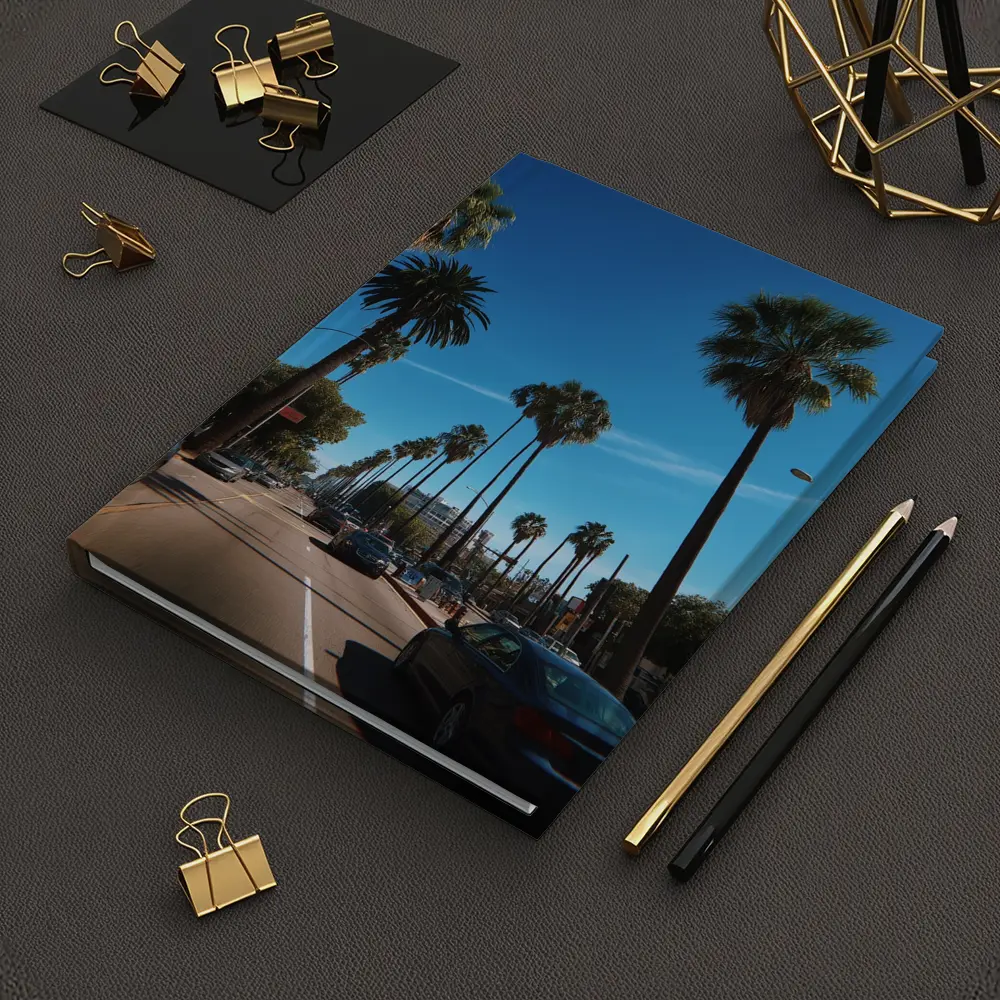 Los Angeles Palm Tree Boulevard Blue Sky – Notebooks