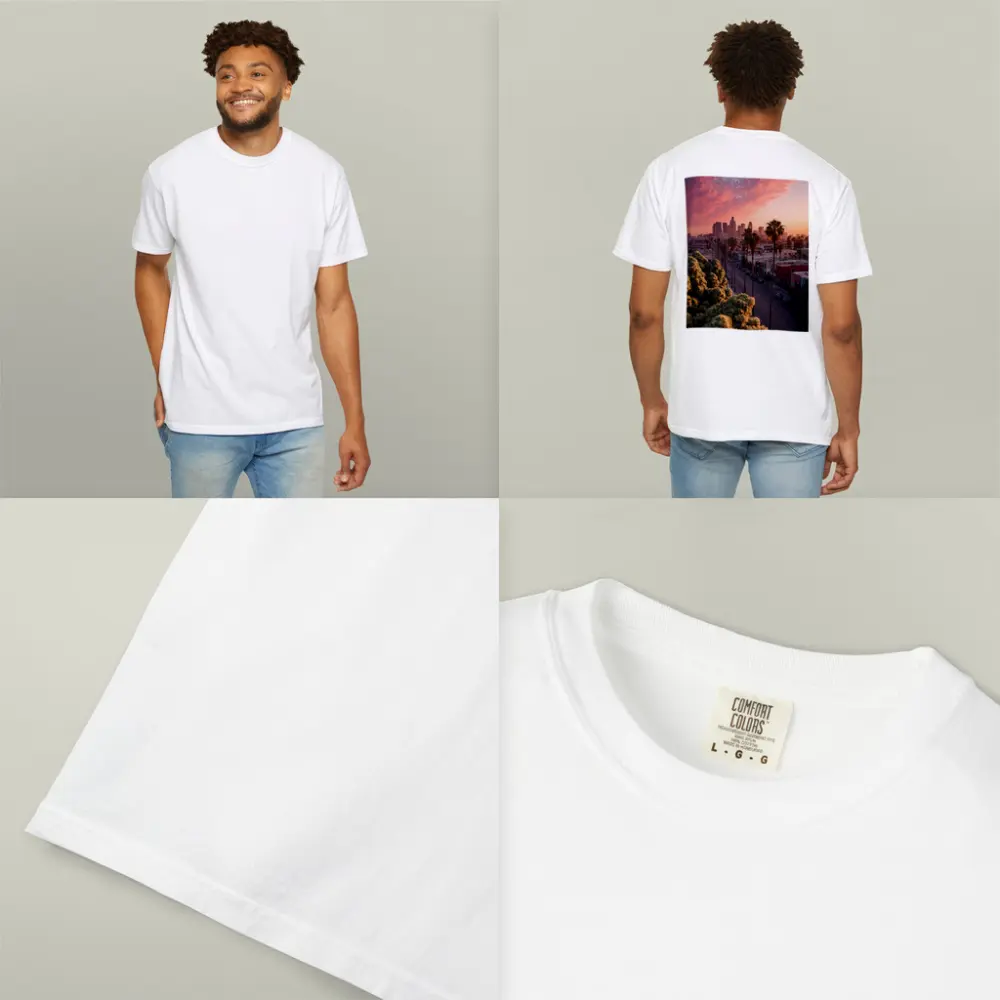 Los Angeles Downtown Skyline Sunset Palm Trees – T-Shirts