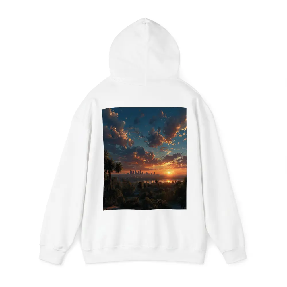Los Angeles Sunset Skyline Palm Trees View – Hoodies
