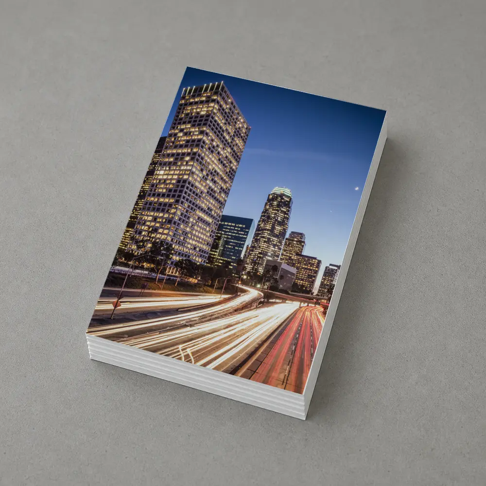 Los Angeles Downtown Skyline Highway Light Trails – Postcards