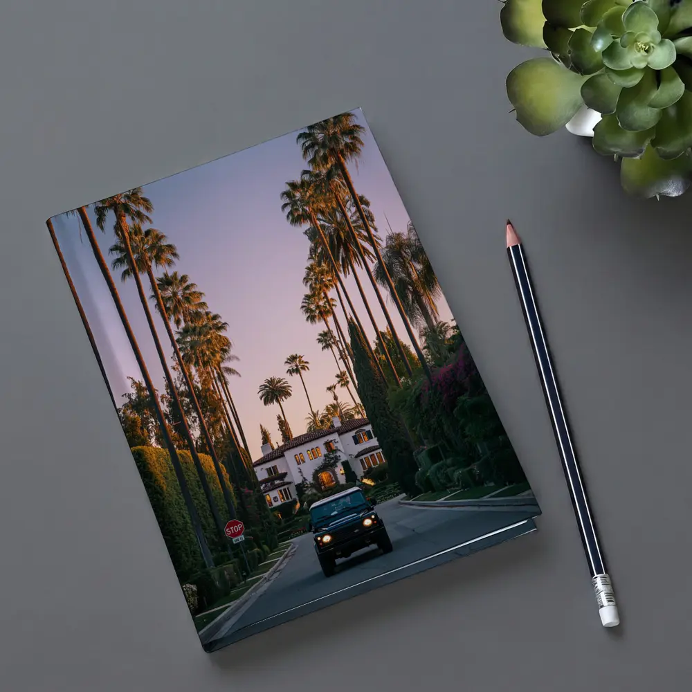 Hummer SUV Beverly Hills Palm Tree Street – Notebooks