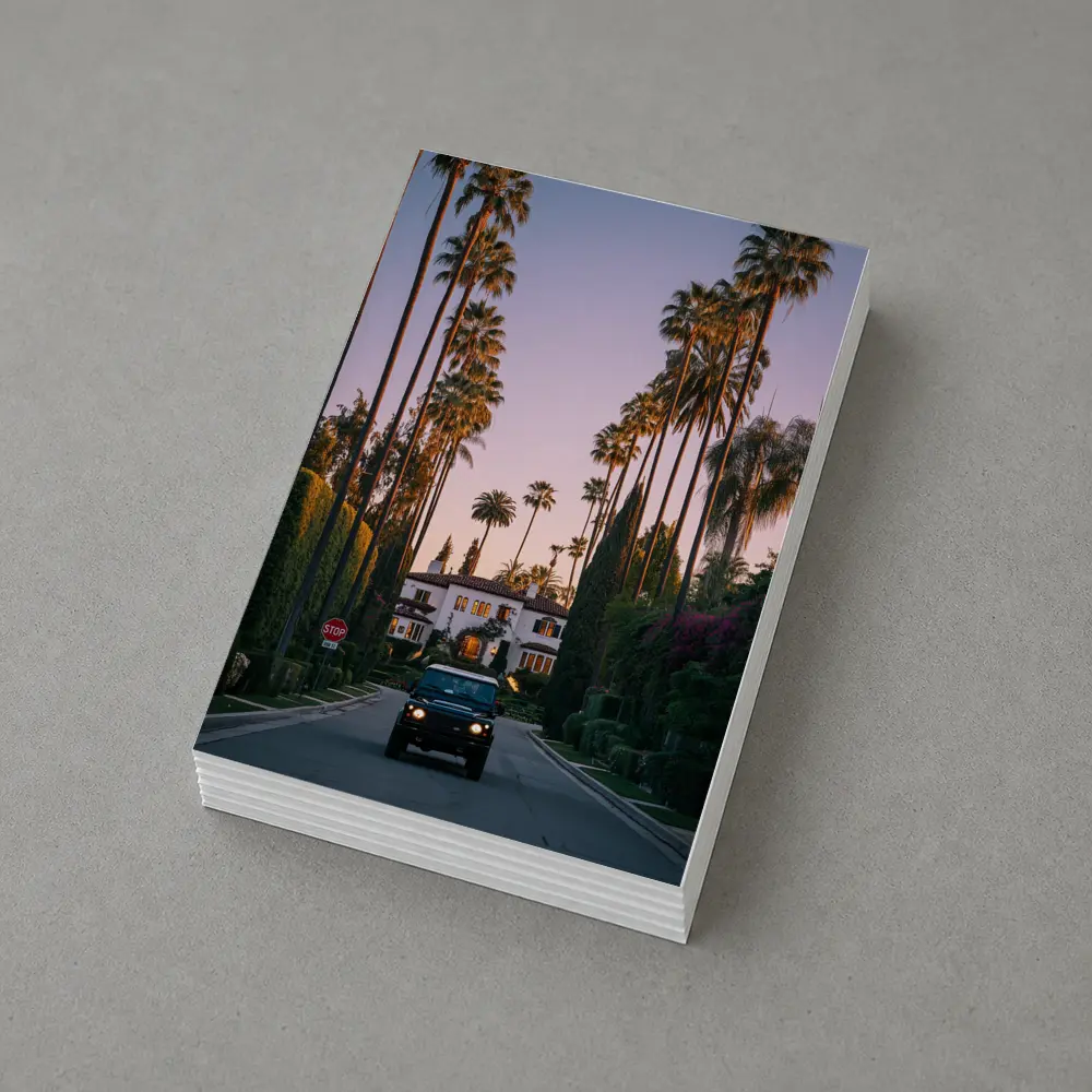 Hummer SUV Beverly Hills Palm Tree Street – Postcards