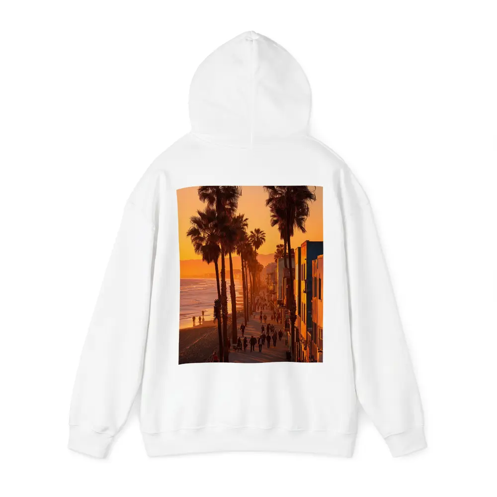 Venice Beach Boardwalk Golden Sunset Palm Trees – Hoodies