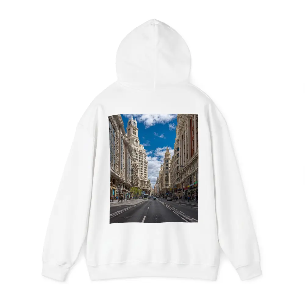 Gran Via Madrid Street Blue Sky – Hoodies