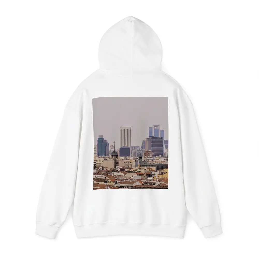 Madrid Skyline City View Hazy Day – Hoodies