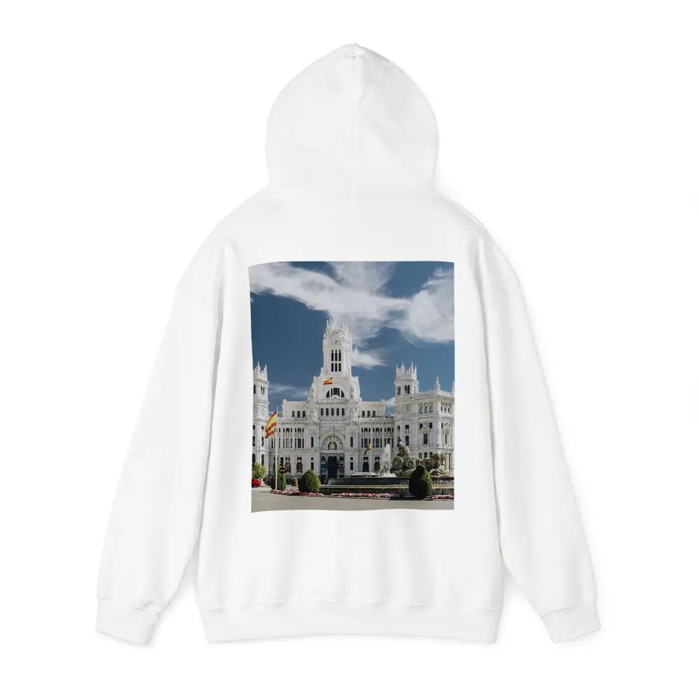 Cibeles Palace Madrid Spain Blue Sky – Hoodies
