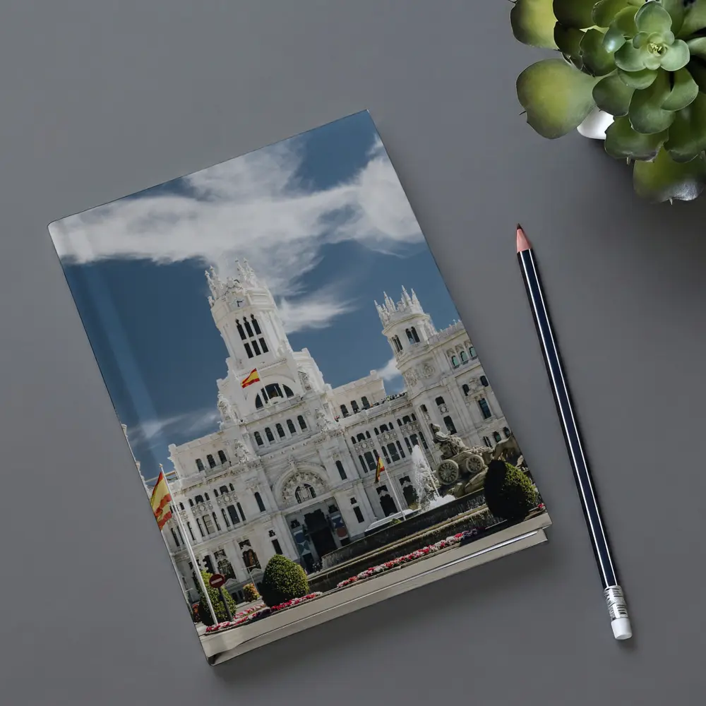 Cibeles Palace Madrid Spain Blue Sky – Notebooks
