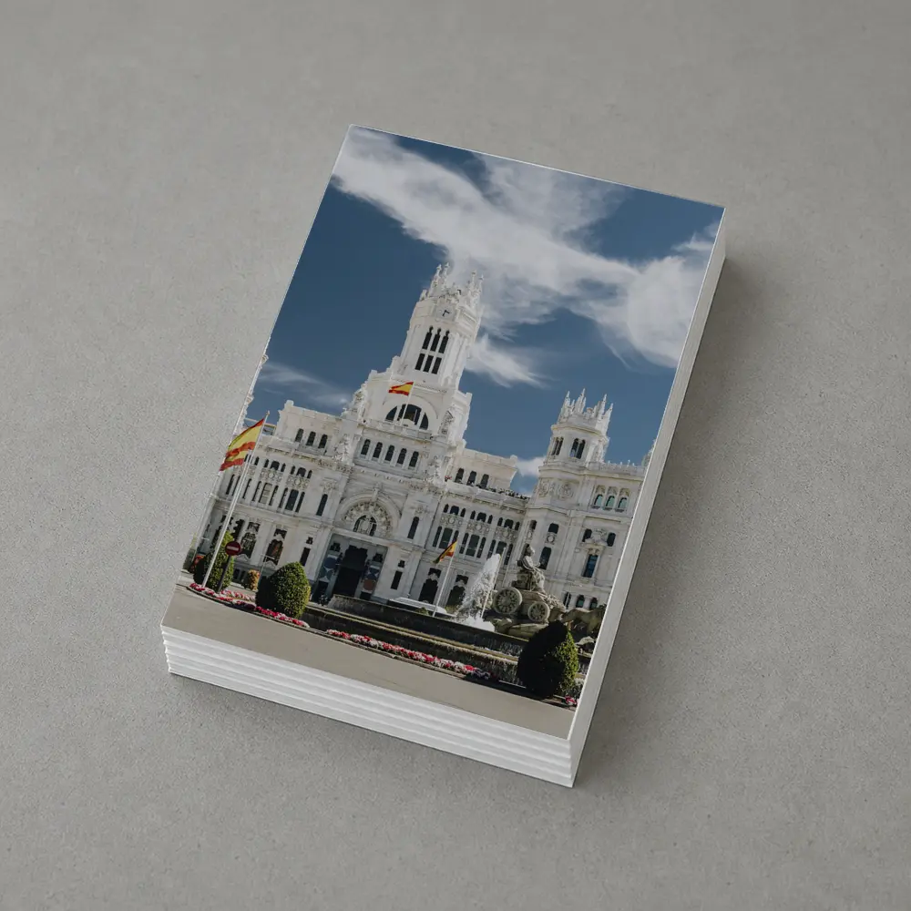 Cibeles Palace Madrid Spain Blue Sky – Postcards
