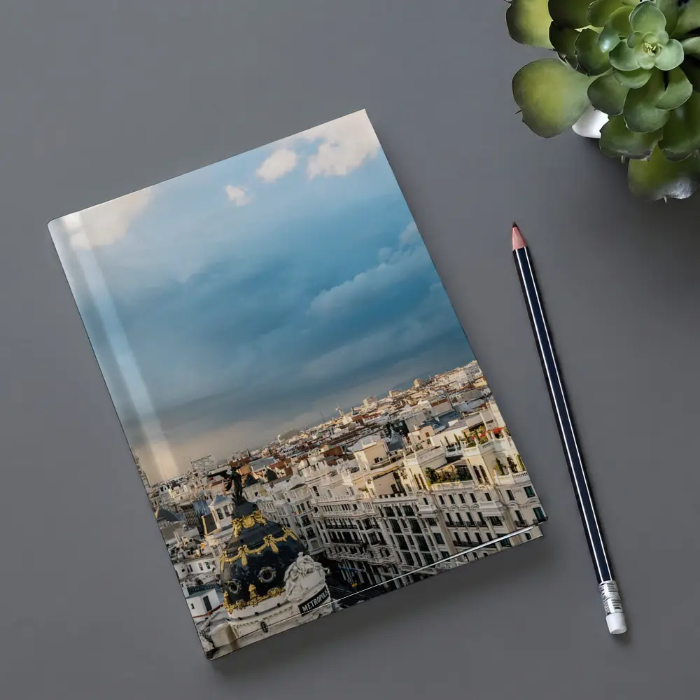 Madrid Spain Skyline Cloudy Sky Cityscape – Notebooks