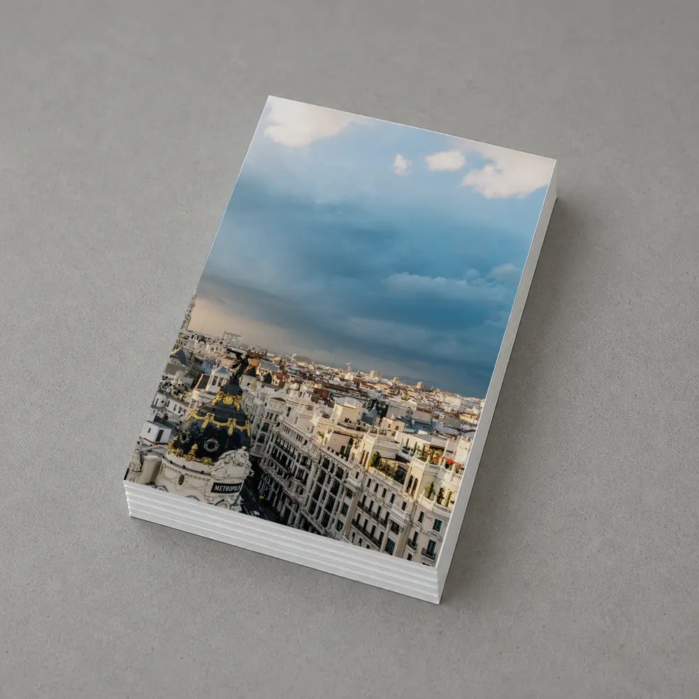 Madrid Spain Skyline Cloudy Sky Cityscape – Postcards