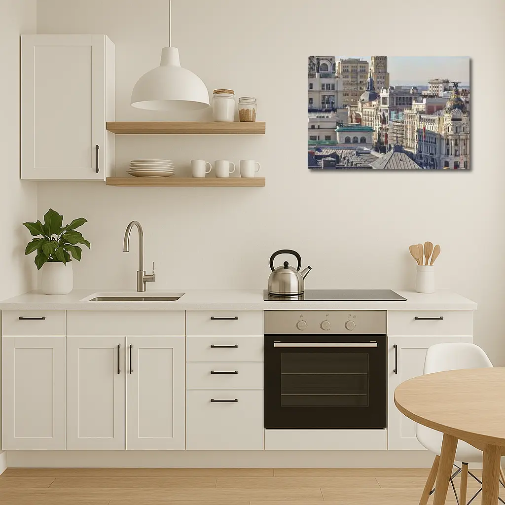 Madrid City Skyline Rooftop Architecture Spain – Wall Art