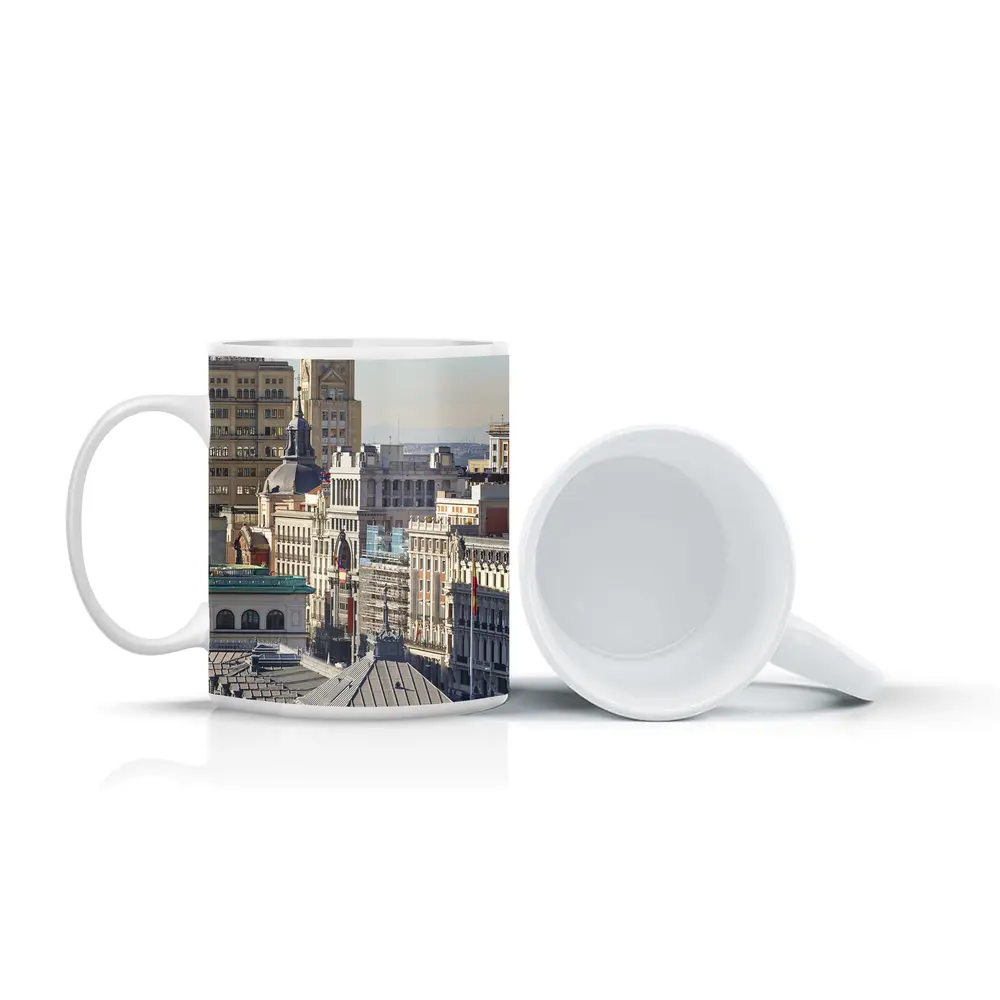 Madrid City Skyline Rooftop Architecture Spain – Mugs