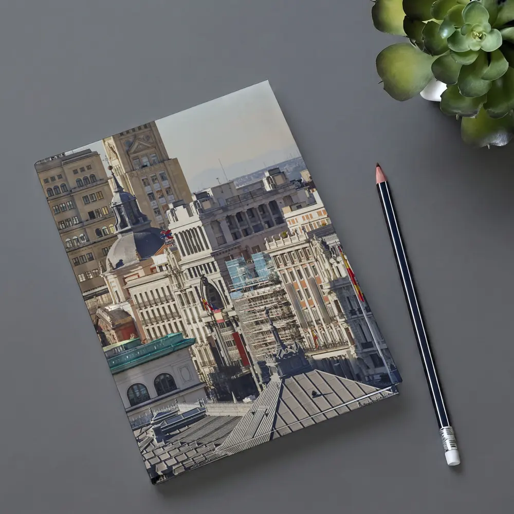 Madrid City Skyline Rooftop Architecture Spain – Notebooks