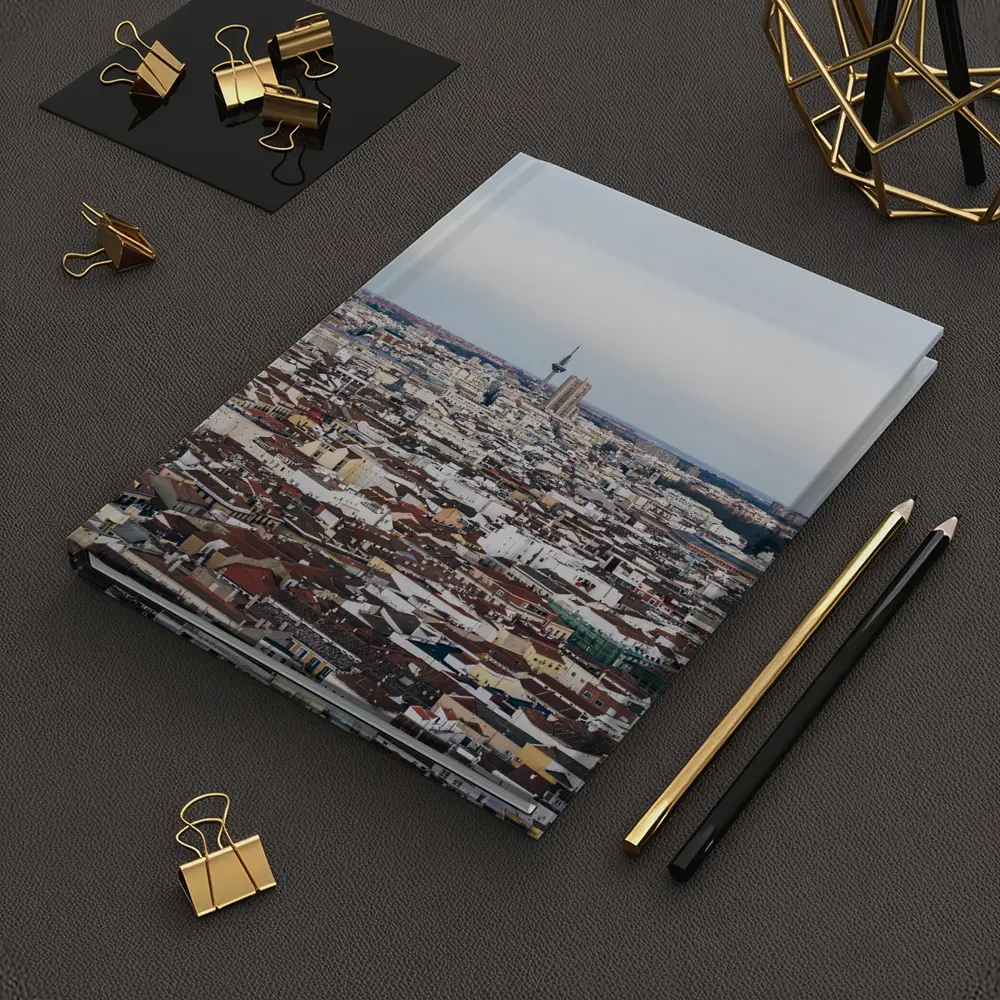 Madrid City Skyline Aerial Rooftop View – Notebooks