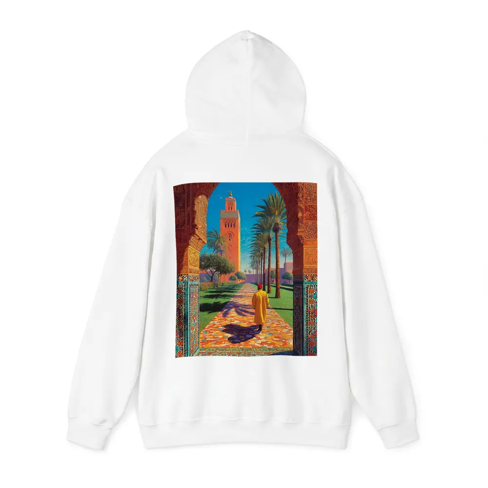 Koutoubia Mosque Marrakech Moroccan Arch Art – Hoodies