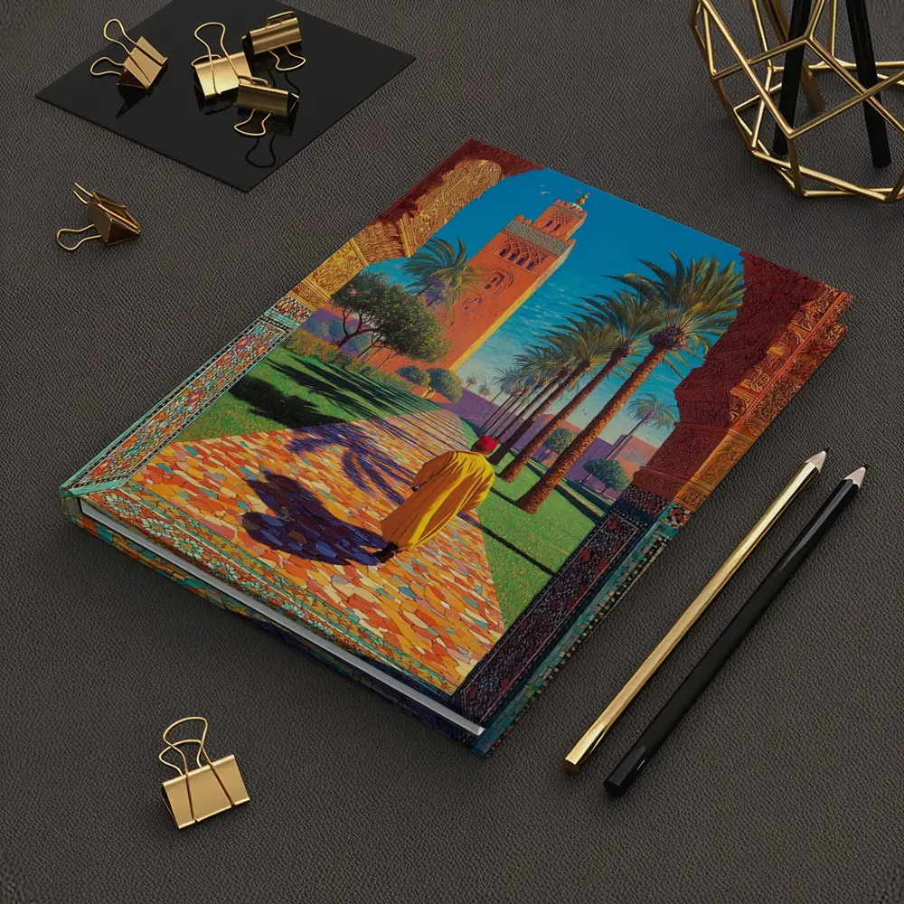 Koutoubia Mosque Marrakech Moroccan Arch Art – Notebooks