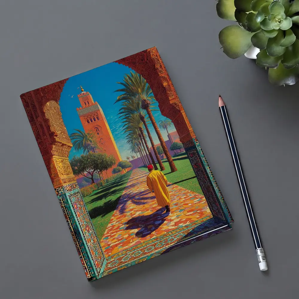 Koutoubia Mosque Marrakech Moroccan Arch Art – Notebooks