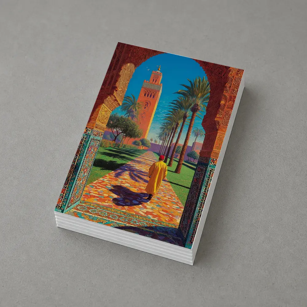 Koutoubia Mosque Marrakech Moroccan Arch Art – Postcards
