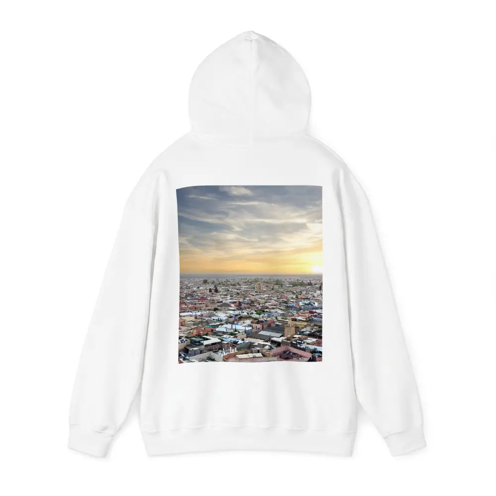 Marrakech Morocco City Aerial Sunset View – Hoodies