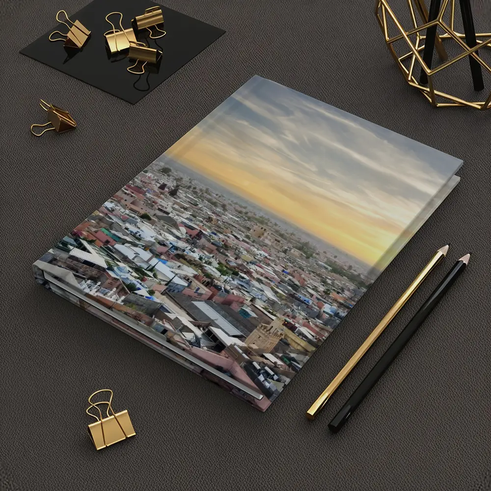 Marrakech Morocco City Aerial Sunset View – Notebooks