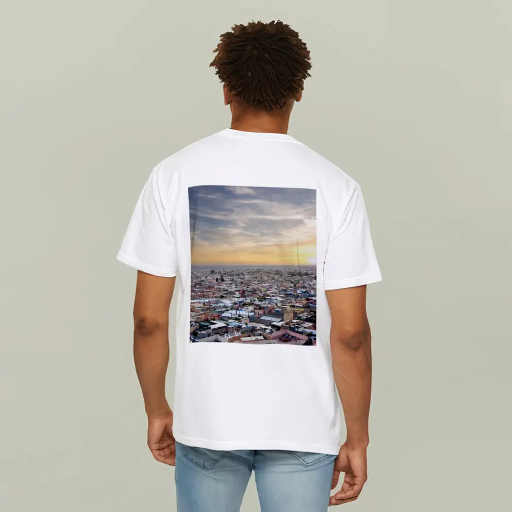 Marrakech Morocco City Aerial Sunset View – T-Shirts
