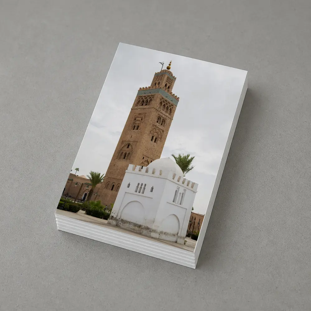 Koutoubia Mosque Minaret Marrakech Morocco Sky – Postcards