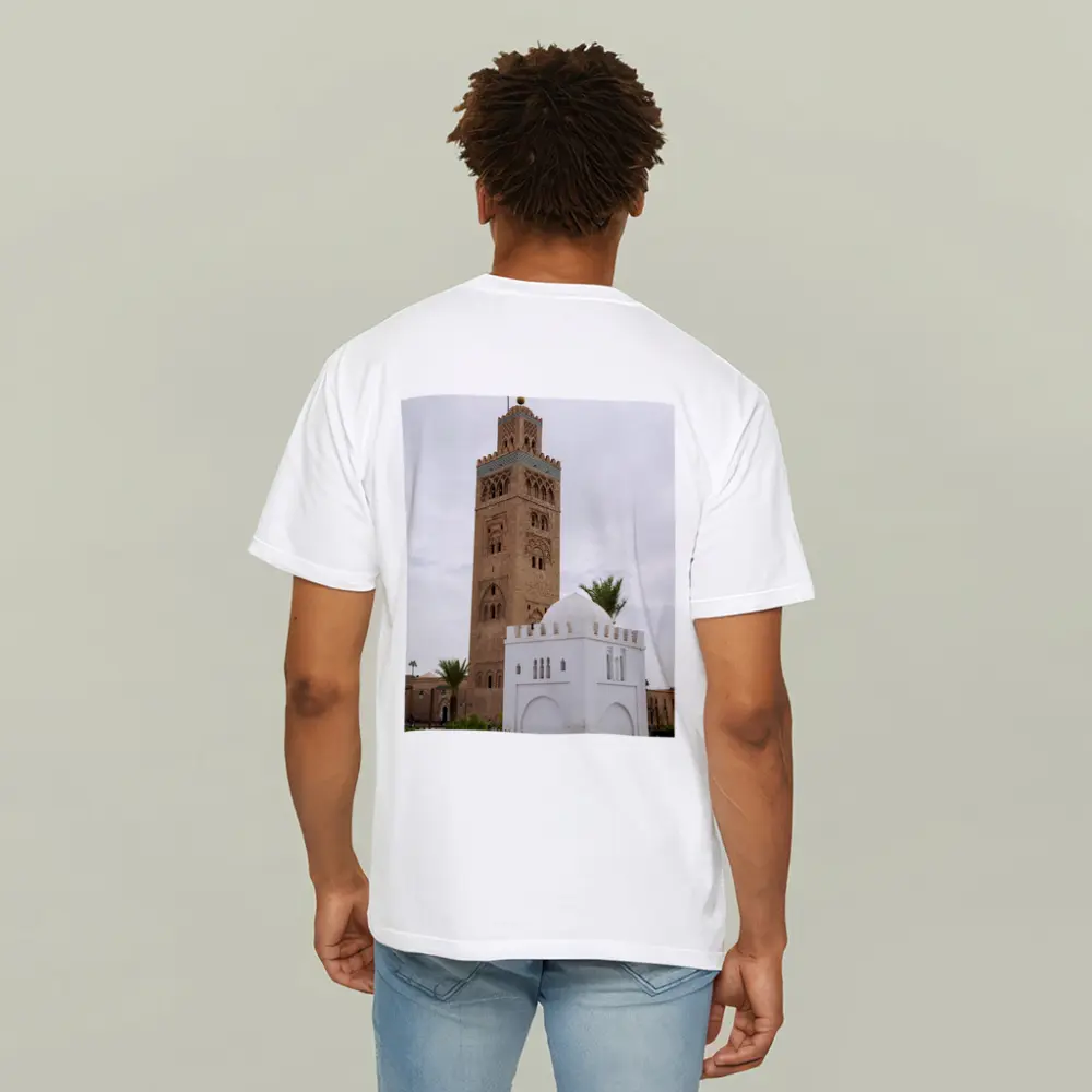 Koutoubia Mosque Minaret Marrakech Morocco Sky – T-Shirts