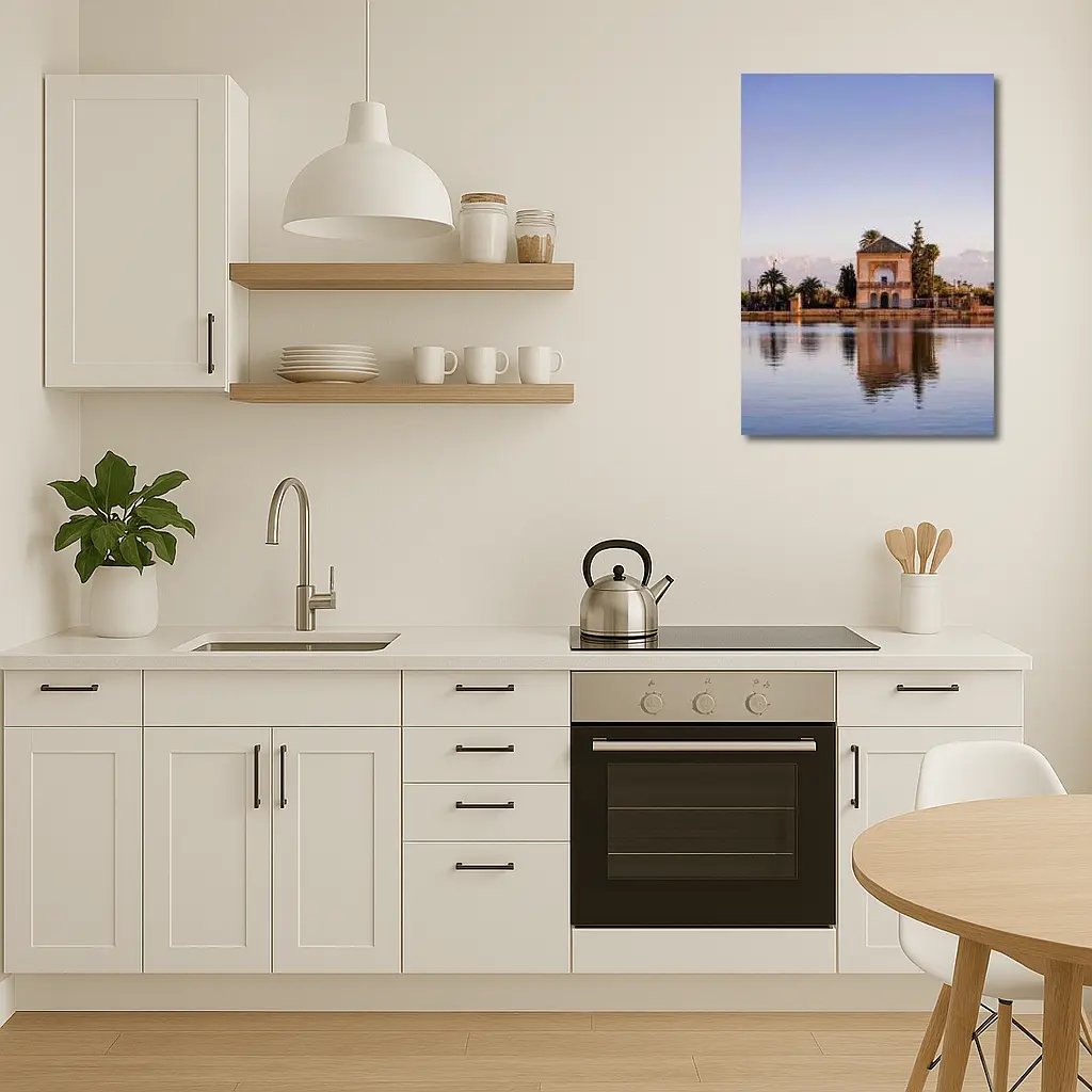 Menara Pavilion Reflection Marrakech Atlas Mountains – Wall Art